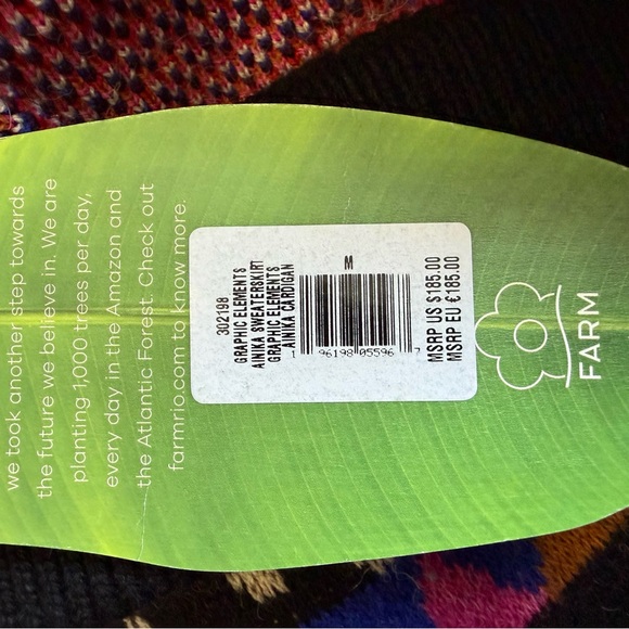 Farm Rio Graphic Elements Ainika Midi Printed Sweater Skirt - Picture 5 of 6